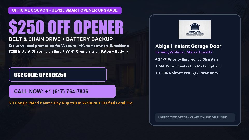 Abigail Instant Garage Door $250 OFF Premium LiftMaster Opener Installation